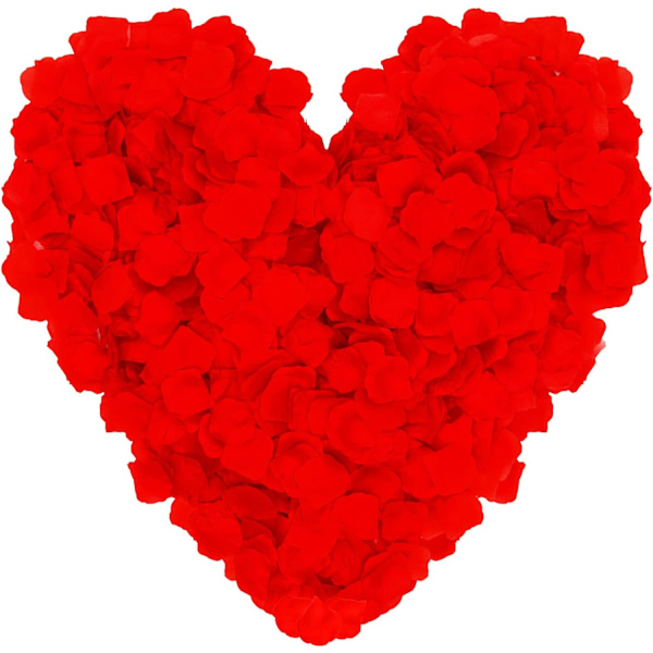 3000 Pack Konstgjorda Röda Rosenblad - Rosenblad - för Valentin