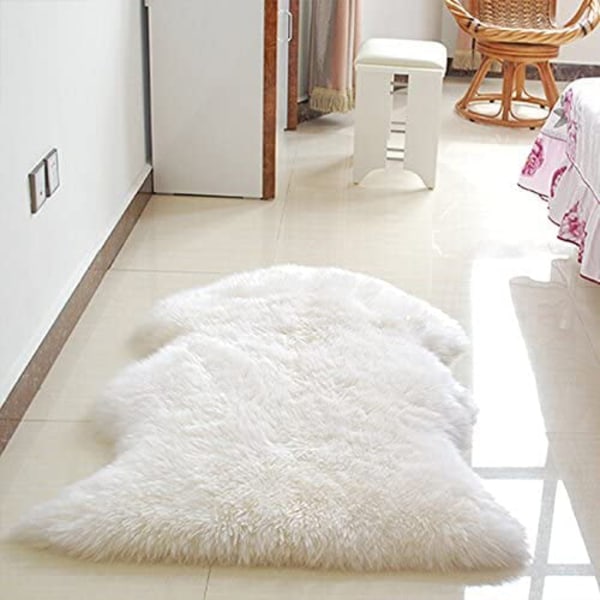 Tvättbar matta mjuk och fluffig ull cover två-i-ett stol cus