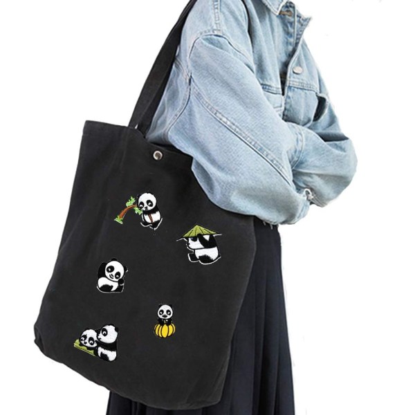 14 stk. søde panda broderede patches sy stryge på patches til børn