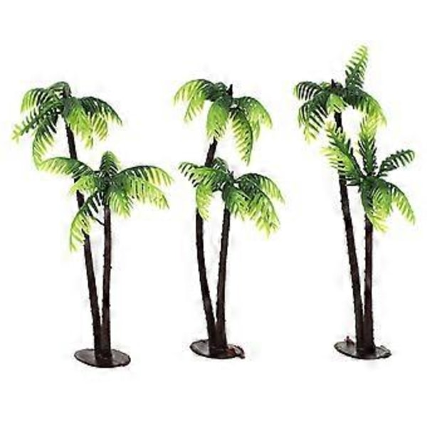 5 stk. Plast Kokospalme Miniatyr Plantepotter Bonsai Håndverk Mikro Landskap DIY Dekor (2)