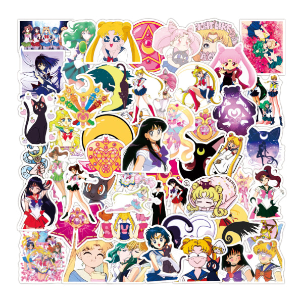 50 animerte klistremerker (stil 10)