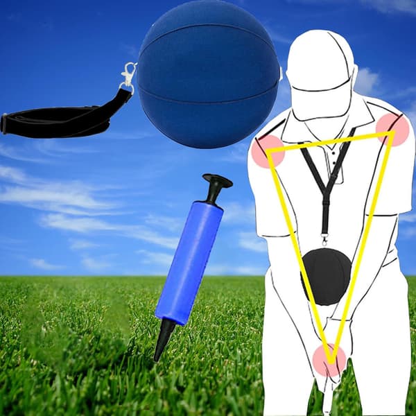 (Blå) Golfbold, Golftræningsbold Swing Trainer, Hjælpemiddel Assistentbold Træning Undervisning, Justerbar Sma