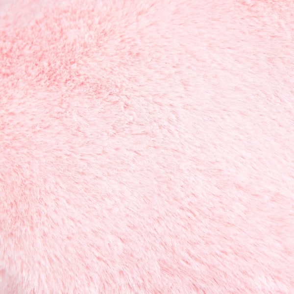 Dekorativ kudde i polyester, 35 x 40 cm, hjärtformad, rosa pion