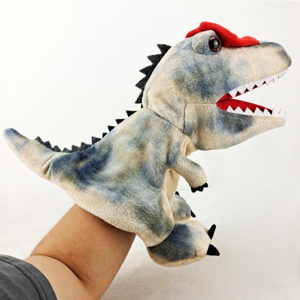 (C)Dinosaurie plyschleksaker Ankylosaurus handdocka simulering dinosaurie plyschleksak realistisk docka, söt R