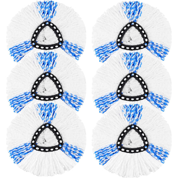 4 Erstatningsmopper for Vileda Turbo 2 i 1 EasyWring & Clean Comp