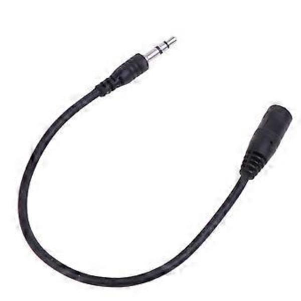 Forgylt 3,5 mm hann til 2,5 mm hunn stereo lydkontakt adapterkabel