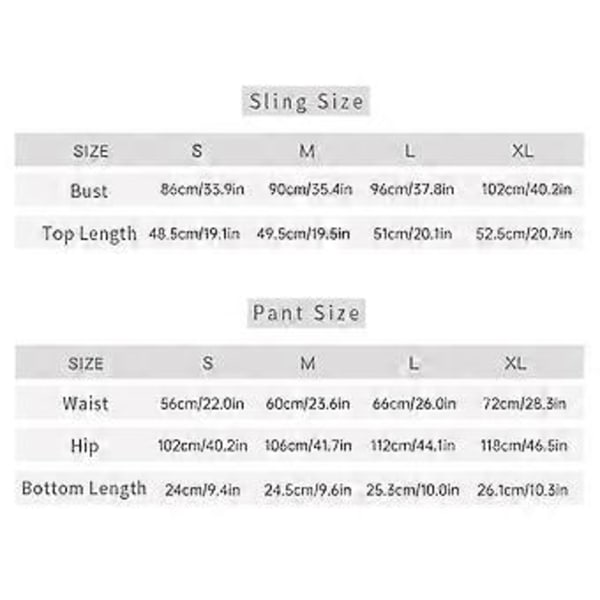 Dam Camisole Pyjamas Set V-ringad Set Ärmlös Tank Top Pjs Körsbärsmönster Nattkläder (S svart)