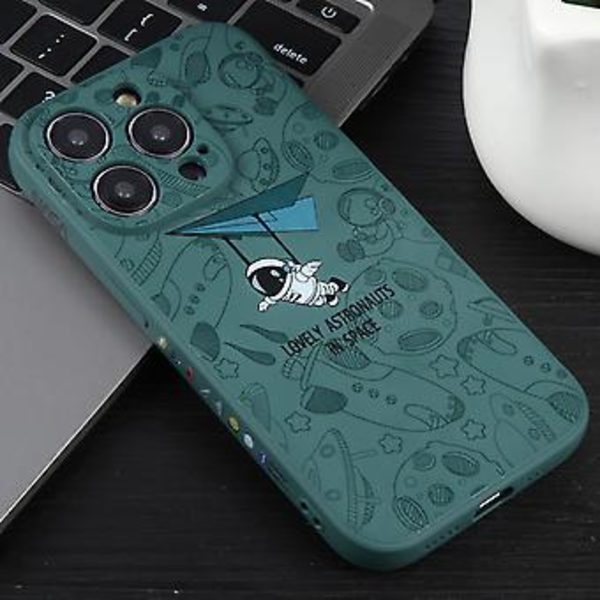 Silikonfodral för iPhone 14 Pro (Flerfärgad)
