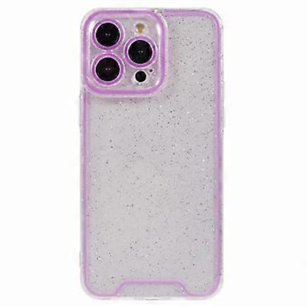 XW-serie For iPhone 14 Pro Max Etui Glitterpulver Støtsikker TPU Telefondeksel med Lysende Design (Stil A)