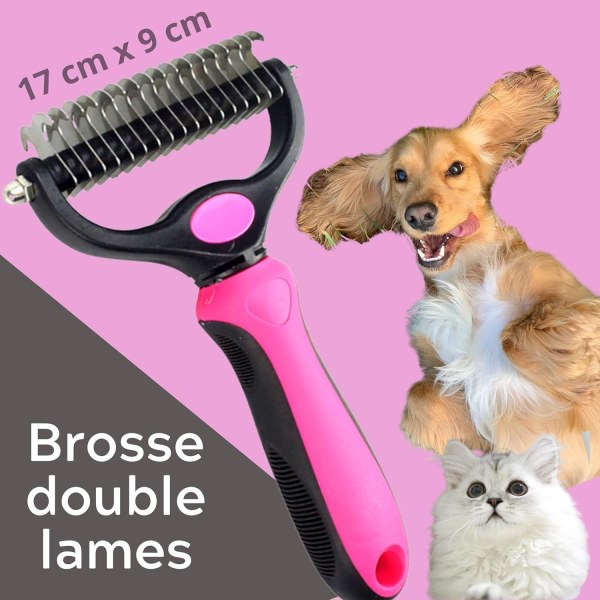 Provence Brosse for Katt eller Hund med Langt Hår for Pleie. Børste