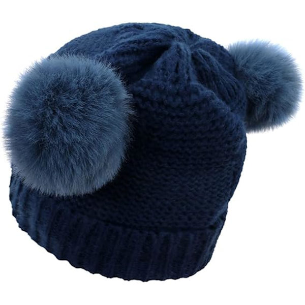 Vinterhattar för baby vinter varm hatt vinterhatt mössa med öra F