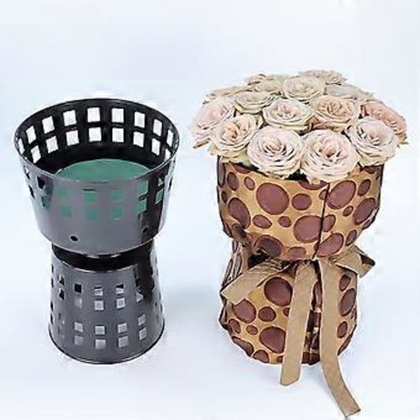 Arbetsbesparande Återanvändbar Luktfri Blomsterförpackningsform Blomsterförpackning Plastform DIY Tillbehör Qinhai(L )