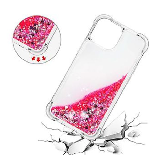 Glitter Cover til iPhone 14 Pro Max - Piger Bling Flydende Sand Blød TPU Skinnende Glimmer Flydende Smuk Glitter Klar Cover