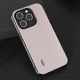 Til iPhone 15 Pro PU-skinnbelagt TPU-deksel Glitter Anti-fall Telefondeksel (Stil B)