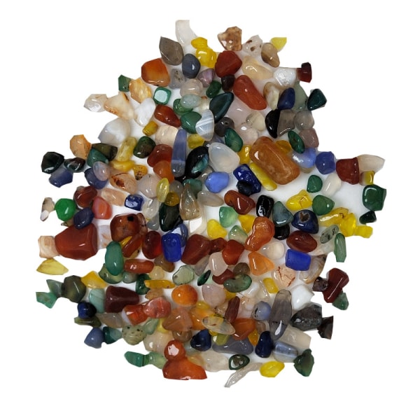 Mixed Colors Agate Stone Gravel Natural Crystal Quartz Gemstone f