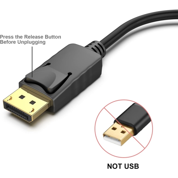 1PC Displayport to HDMI Adapter, DP (Display Port) Male to Hdmi F