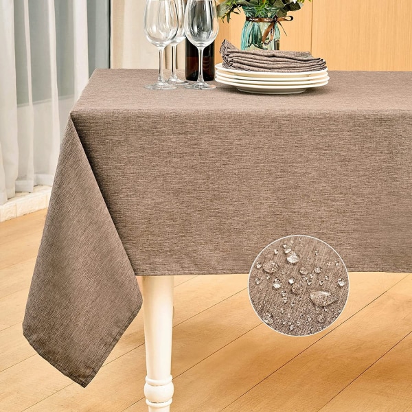 Kamel Nappe rectangulaire Nappes effet lin Nappes lavables et i