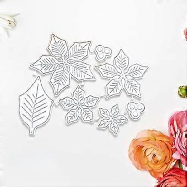 Metallstans for blomsterblader - Stansesjablonger for preging og kortlaging