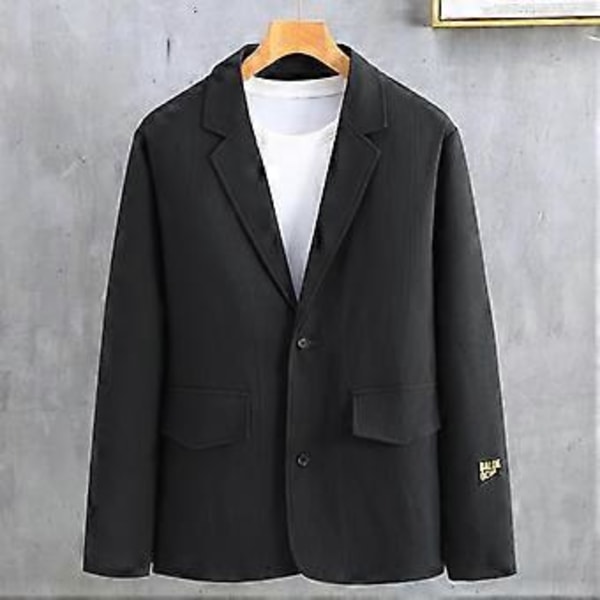 Plus Size 11XL Herrejakkesæt Business Tøj Forår og Efterår Mode Casual Jakkesæt Herre Blazer Jakke (4XL)