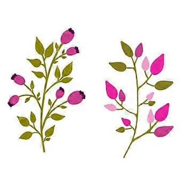 1 Sæt Blomst og Blade Metal Skæreforme Prægningsskabelon DIY Scrapbooking Hilsenskortfremstilling Album Skabelonforme Skær Form Dekoration Håndværk