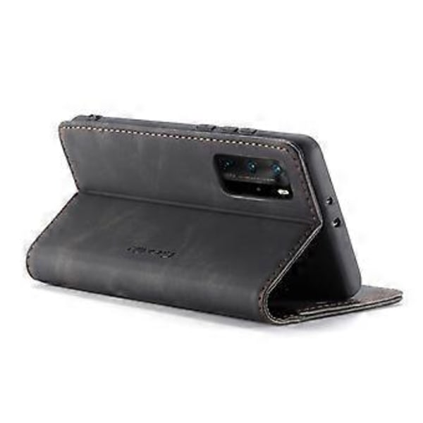 CASEME 013 Serie til Huawei P40 Pro Foldbar Stativ PU Læder Cover Wallet Telefon Case (Style A)