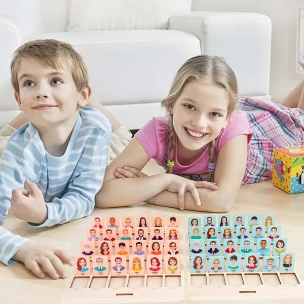 Hvem er jeg brettspill for 2 spillere, Hvem er dette brettspill, Guessi