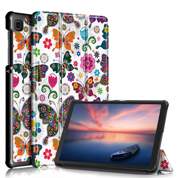 Fjärilsfodral för Samsung Galaxy Tab A7 lite 8.7\" - Slim skyddande fodral med stativ och automatisk