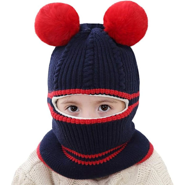 Toddler Vintermössa, Baby Vintermössa, Flickor Pojkar Fleecefodrad Vintermössa