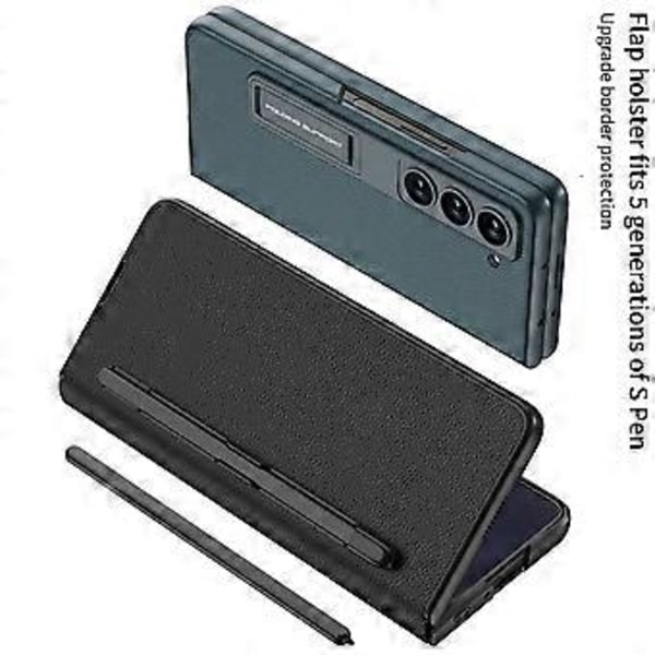 GKK Fodral för Samsung Galaxy Z Fold5 5G i PU-läder med pennfack/skärmskydd