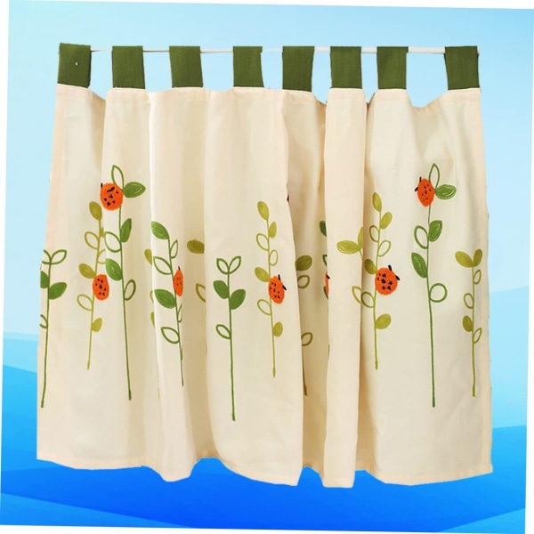 1 st fickgardiner dörrgardiner för dörrfönster dörrfönster nyanser broderade gardiner blommiga skugga