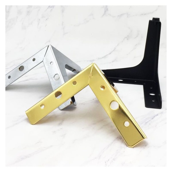 (guld) 10cm Set om 4 Metall Sofaben, Moderna Stil Möbler Ben