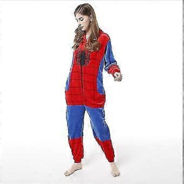 Spiderman Onesie Pyjamas Bekväma Mjuka Pyjamas (100)