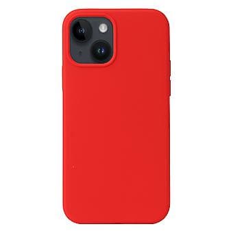 Flytande Silikon Mobilskal för iPhone 15 Plus (Röd)