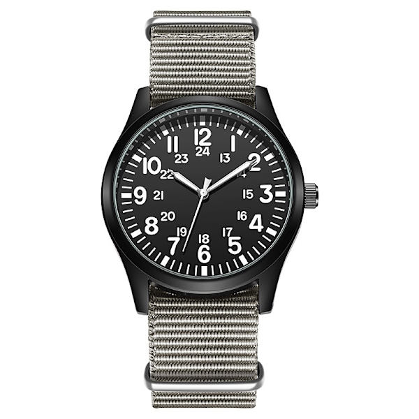 (hvid) Herreur Armbåndsure Vandtæt Analog Design Kronograf Lysende Skive Kalender Mode