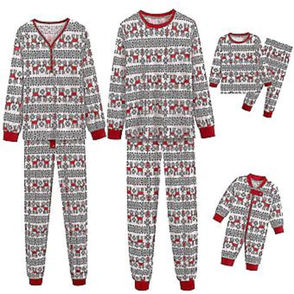 Christmas Family Matching Pyjamas Sleepwear Pjs Set Festive Adult Kids Nightwear Z (5T Baby)