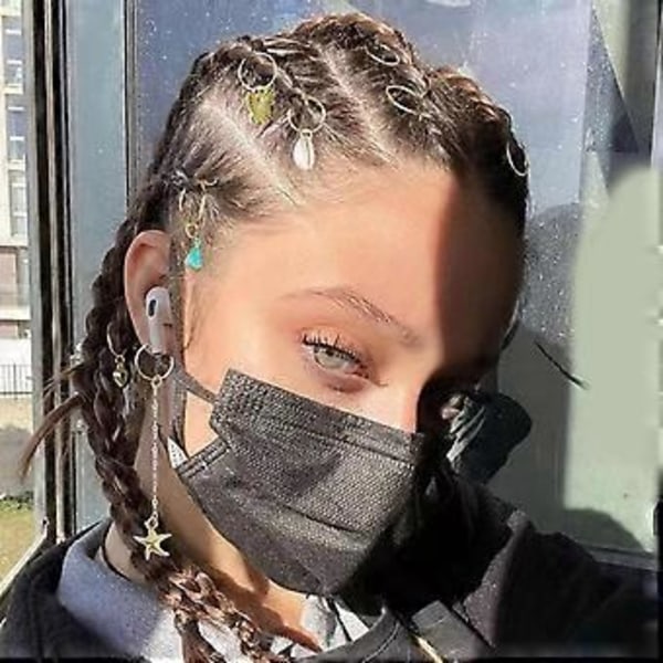 28 st Hårfläta Berlocker Lättanvända Tillbehör Hår Manschetter Dreadlock Tillbehör Legering Textur för Mode Kvinnor