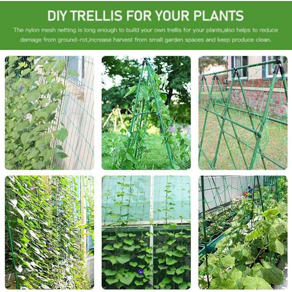 Netting for klatreplanter Hage espalier netting 2m x 5m Klatreplante støttefiksering Nett Hage