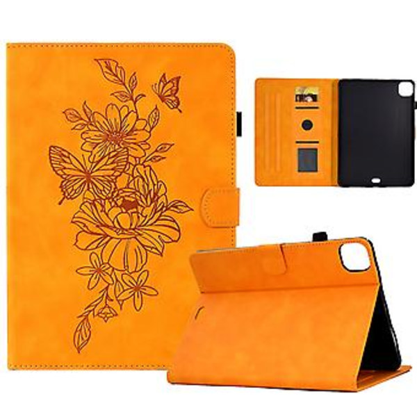 Butterfly Smart Nahkainen Kotelo iPad Pro 11 2024:lle (Khaki)