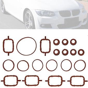 20 stk. Innsugsmanifoldpakningsett 11612246945 for 3 5 6 7 Serie E61 E63 E70 E83 E90 E92 X3 X5