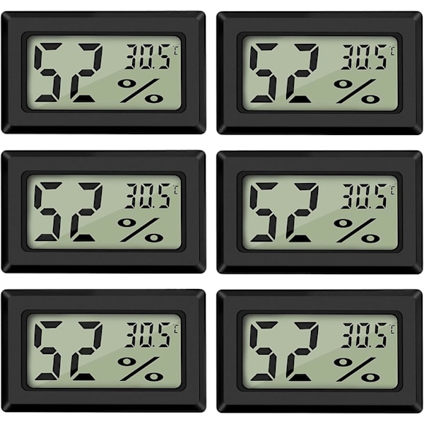 Mini Digital LCD Termometer Hygrometer Temperatur Fugtighed -50~