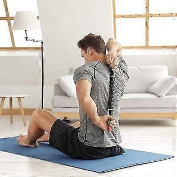 Niohjulig massagestav muskelavslappning yogarulle Yogastångsrulle Fitness Yoga fascia stavrulle gränsöverskridande stil