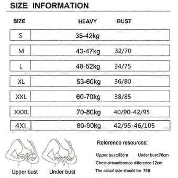 Bomullsväst-BH för medelålders och äldre kvinnor, utan stålring, plus size underkläder - Hudfärg/YY(2XL beige)