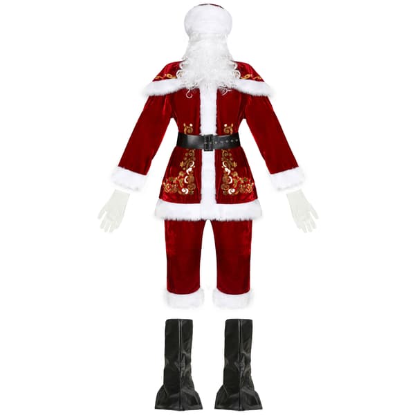 Juldräktset för män, Jultomtedräkt, Rollspelsuniformset för jul L
