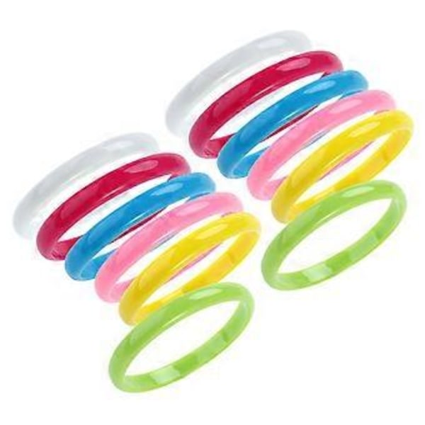 12 stk./sæt Børne Charm Armbånd Selvlysende Armbånd Piger Lysende Armbånd