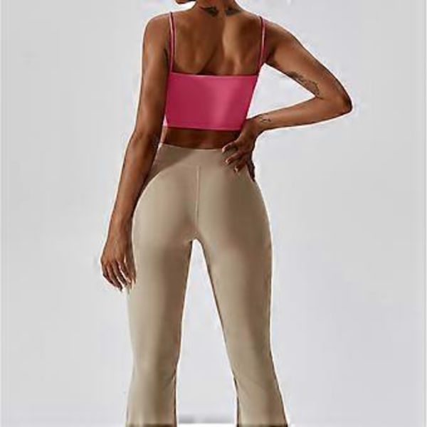 Urheiluliivit naisille, pehmustetut, langattomat, kierretty etuosa, treenitoppi, söpö toppi, toppihihaton, jooga, kuntoilu, juoksu, kuntosalitoppi Pinkki XL(XL Pinkki)