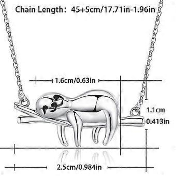 Stilfullt djurformat hängsmycke Lättviktslegering Choker Charm Justerbar kedjelängd Perfekt för daglig användning (Silver)