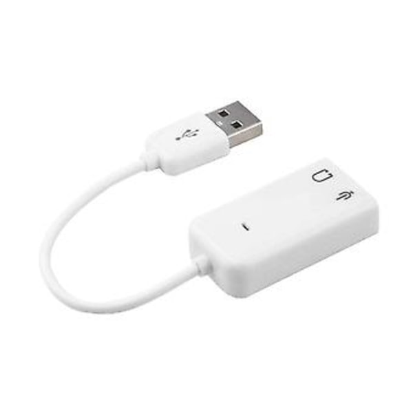USB 2.0 - 3,5 mm:n mikrofonikuulokeliitäntä Stereo Kuulokemikrofoni 3D-äänikortti Audio-sovitin ( )