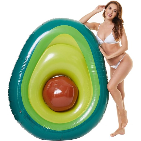 Oppustelig Avocado Pool Float - med Bold Vand Sjov Stor Blæs Op