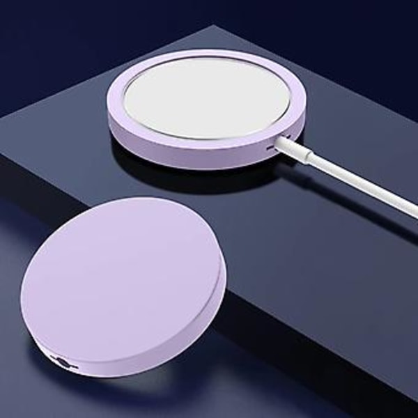 For iPhone 12 12 Pro Max Magsafe Magnetisk Trådløs Lader Beskyttelsesdeksel (Blå)
