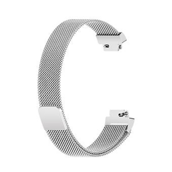 Milanese Armband för Fitbit Inspire 2, Storlek L (Silver)